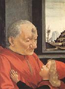 Domenico Ghirlandaio Portrait of an Old Man with a Young Boy (mk05) painting